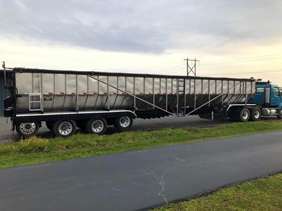Trinity Eagle Bridge 53x102 Quad Axle Stainless Steel Belt Trailer - Air Ride, Fixed Axle