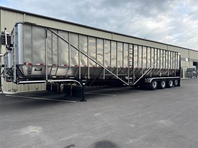 Trinity Eagle Bridge 53x102 Quad Axle Stainless Steel Belt Trailer - Air Ride, Fixed Axle