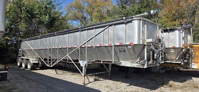 Trinity 50x96 Tri Axle Stainless Steel Belt Trailer - Air Ride, Fixed Axle