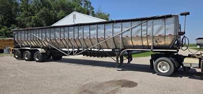 Trinity 50x96 Tri Axle Stainless Steel Belt Trailer - Air Ride, Fixed Axle