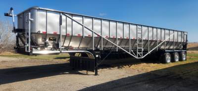 Trinity 50x102 Tri Axle Stainless Steel Belt Trailer - Air Ride, Fixed Axle