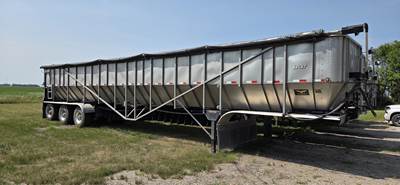 Trinity 50x96 Tri Axle Stainless Steel Belt Trailer - Air Ride, Fixed Axle