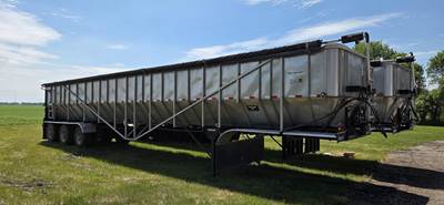 Trinity 50x96 Tri Axle Stainless Steel Belt Trailer - Air Ride, Fixed Axle