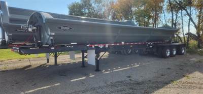 SmithCo 47x102 Tri Axle Steel Side Dump Trailer - Air Ride, Fixed Spread Axle
