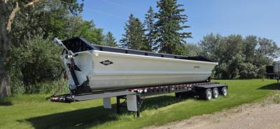 SmithCo 4736 SHV 24" EXTENSION 55 YARDS ELEC TARP Side Dump Trailer