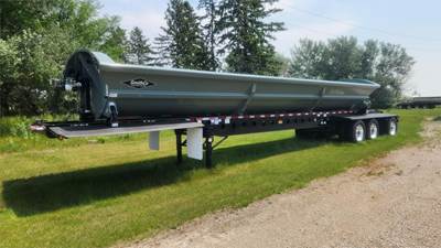 SmithCo 4736 SPREAD DUALED OUT TRI REAR LIFT Side Dump Trailer