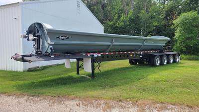 SmithCo 4936 QUAD AXLE ON SUPER SINGLES Side Dump Trailer