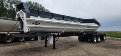 SmithCo 47x102 Tri Axle Steel Side Dump Trailer - Air Ride, Fixed Spread Axle