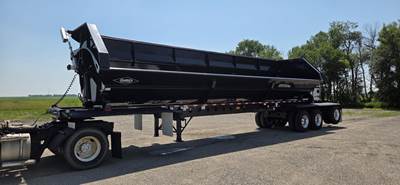 SmithCo 47x102 Tri Axle Steel Side Dump Trailer - Air Ride, Fixed Spread Axle