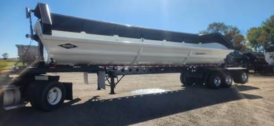 SmithCo 47x102 Tri Axle Steel Side Dump Trailer - Air Ride, Fixed Spread Axle