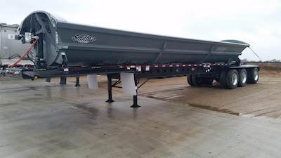 SmithCo Super Tri Axle With Rear Lift Side Dump Trailer