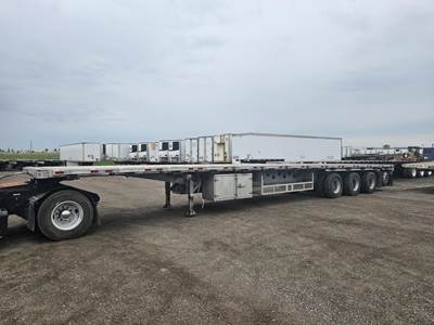 Manac 53 FT Quad Axle Flatbed Trailer - Air Ride