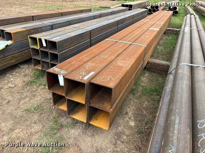 (6) 8" x 8"x 0.250 Square Tubing