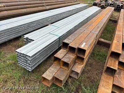 (9) 5" x 5" x 0.250 Square Tubing