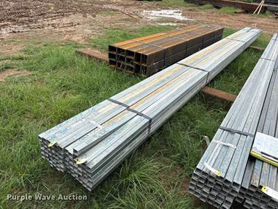 (60) Joints Of Galvanized Square Tubing
