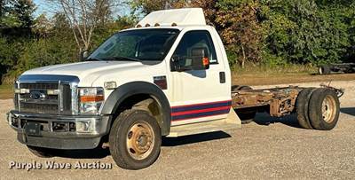 2008 Ford F450 Van Cab And Chassis