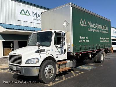 2020 Freightliner Business Class M2 Side Curtain Box Truck