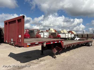 1987 Aztec Drop Deck Equipment Trailer