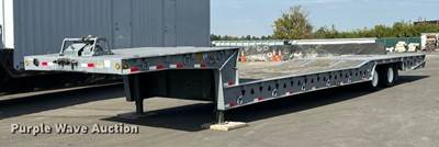 1998 Trail King TK70HT-462 Drop Deck Hydraulic Tail Equipment Trailer