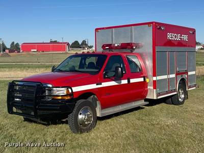 2000 Ford F550 Super Duty Crew Cab Rescue Vehicle