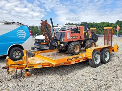 2020 Lucon 5T142BW-HDP Equipment Trailer With 2016 Ditch Witch 410SX Trencher