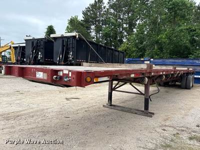 1999 Fontaine Trailer Co. FTW-5-8048SLK Flatbed Trailer