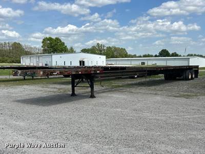 1988 Fontaine TP-3-4868SL Extendable Flatbed Trailer