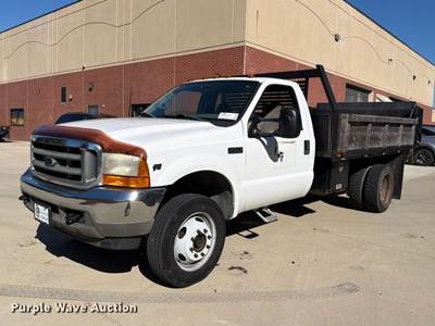 2001 Ford F450 Super Duty Dump Flatbed Truck