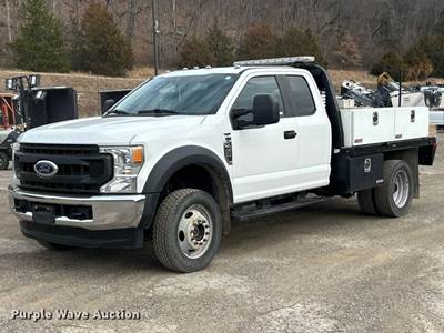 2021 Ford F450 XL Super Duty Ext. Cab Flatbed Truck
