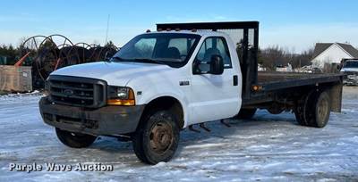 1999 Ford F550 Flatbed Truck
