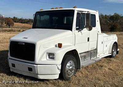 1996 Freightliner FL50 Crew Cab Flatbed Truck