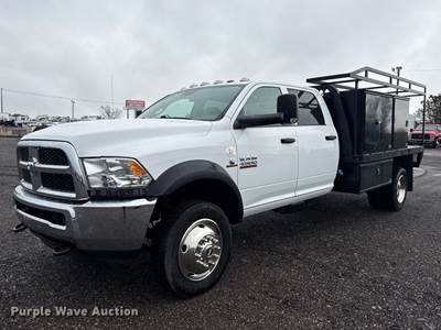 2016 Ram 4500HD Crew Cab Flatbed Pickup Truck