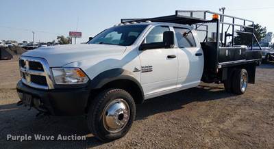 2013 Ram 5500 Crew Cab Flatbed Truck