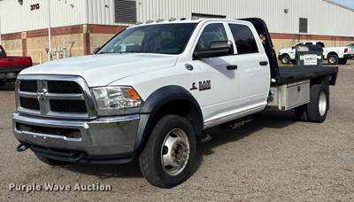 2015 Ram 5500 Crew Cab Flatbed Truck