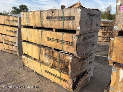 (4) 2024 Pioneer Valley MSC1220F Livestock Sheds