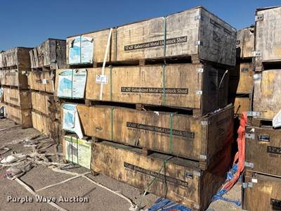 (12) 2024 Valley Pioneer MAC1220F Livestock Sheds