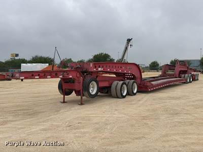 1980 Cozad Lowboy Equipment Trailer