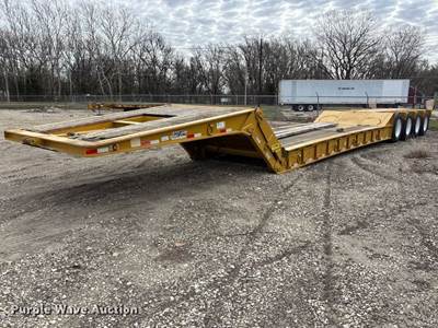 1989 Load King 504 DF Lowboy Equipment Trailer