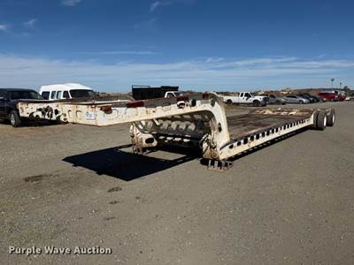 1984 Murray Trailer Lowboy Equipment Trailer