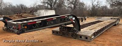 1984 Siebert Lowboy Equipment Trailer
