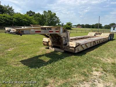 1992 Trail King TK100HD3-483 Lowboy Equipment Trailer