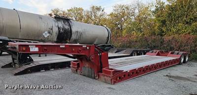 1990 Trail King Industries TK70DGP-432 Lowboy Equipment Trailer