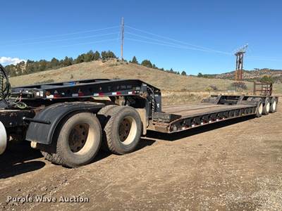 1994 Trail King Industries TK80HDG-483 Lowboy Equipment Trailer
