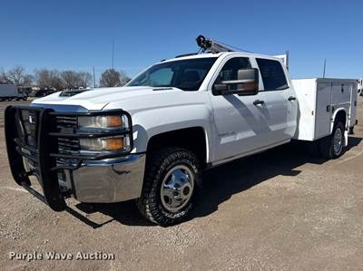 2018 Chevrolet Silverado 3500HD Crew Cab Utility / Service Truck