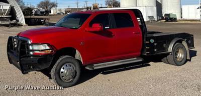 2011 Dodge Ram 3500 Crew Cab Flatbed Pickup Truck