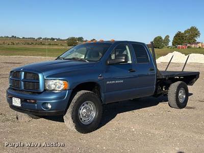 2003 Dodge Ram 3500 Crew Cab Bale Bed Pickup Truck