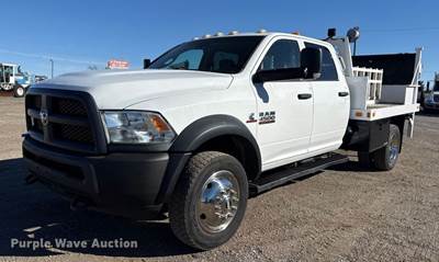 2016 Dodge Ram 4500HD Crew Cab Flatbed Pickup Truck