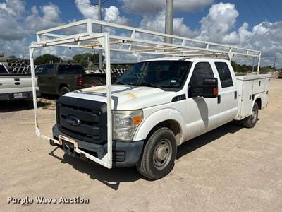 2014 Ford F250 Super Duty Crew Cab Utility Bed Pickup Truck