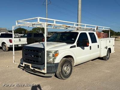 2014 Ford F250 Super Duty Crew Cab Utility Bed Pickup Truck