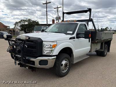 2012 Ford F350 XL Super Duty Flatbed Pickup Truck